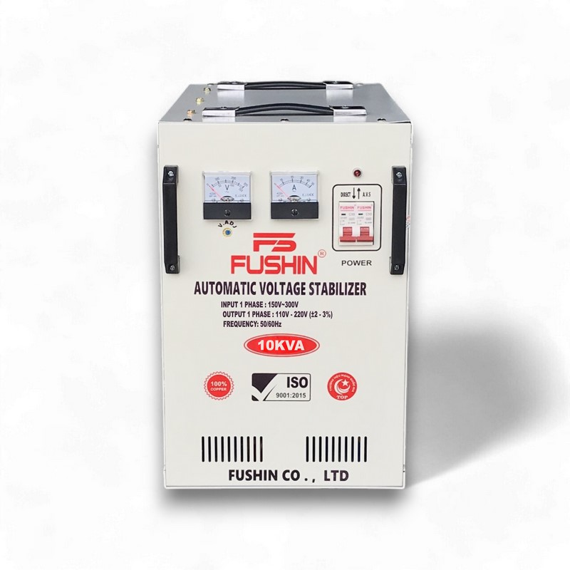 Ổn Áp 1 Pha 10KVA FUSHIN Dải 150V~250V Dành Cho Năng Lượng Mặt Trời - Hình 1