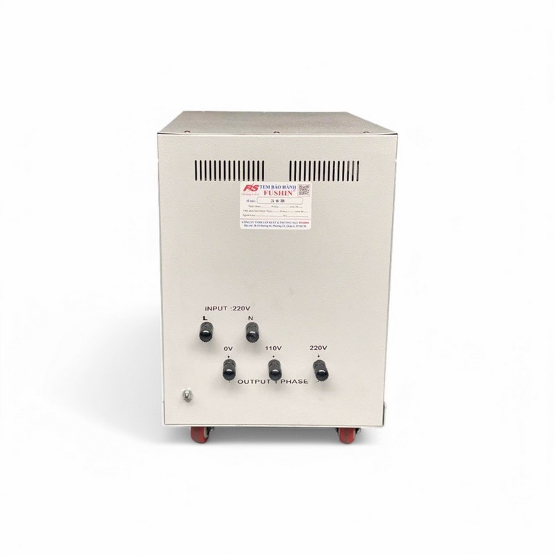 Ổn Áp 1 Pha 15KVA FUSHIN Dải 50V~250V Ra 110V-220V – Hình ảnh sản phẩm thực tế 4
