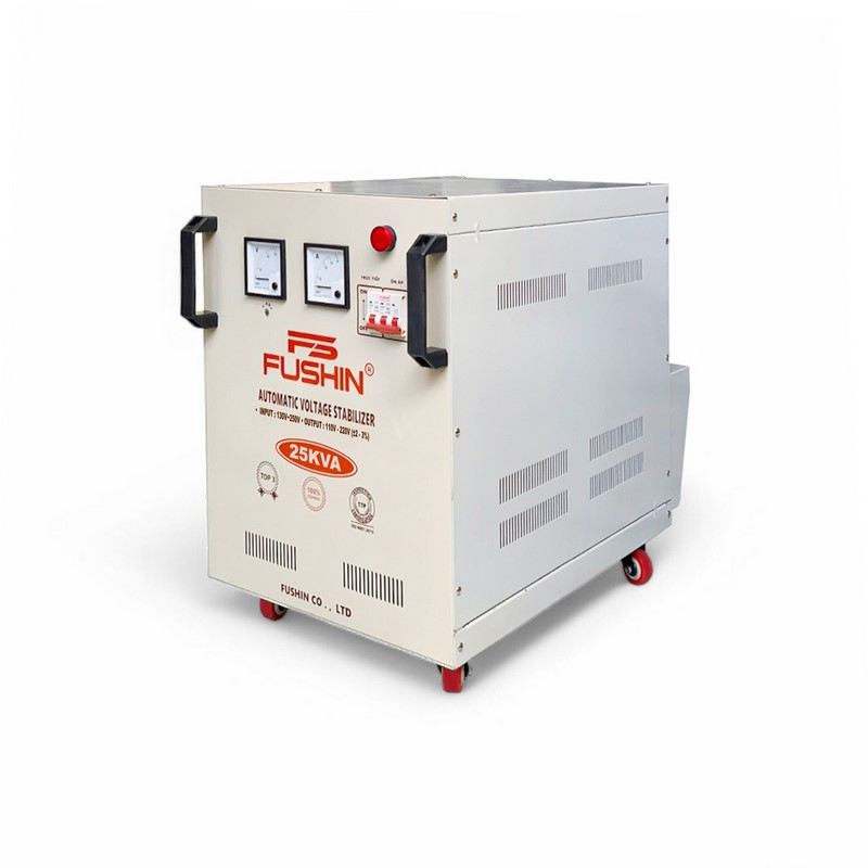 Ổn Áp 1 Pha 25KVA FUSHIN Dải 130V~250V Ra 110V-220V - Hình thực tế 3