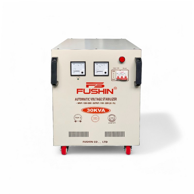 Ổn Áp 1 Pha 30KVA FUSHIN Dải 130V~250V Ra 110V-220V - Hình thực tế 1