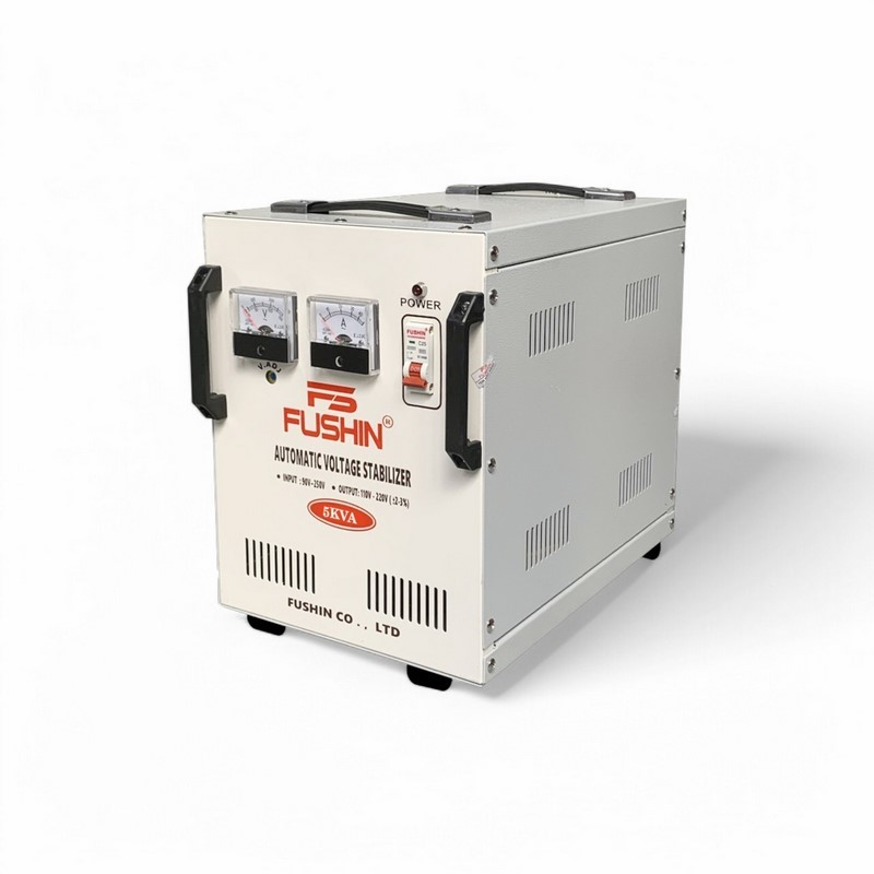 Ổn Áp 1 Pha 5KVA FUSHIN Dải 90V~250V Ra 110V-220V - Hình thực tế 3