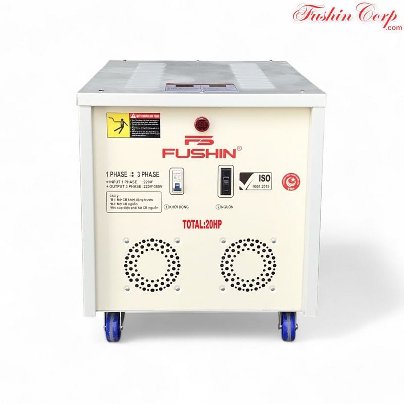 Biến Áp 1 Pha 220V Ra 3 Pha 220V 20HP FUSHIN - Hình 1