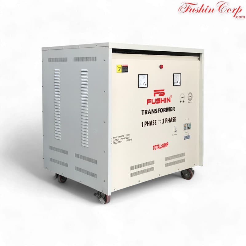 Biến Áp 1 Pha 220V Ra 3 Pha 220V 40HP FUSHIN - Hình 2
