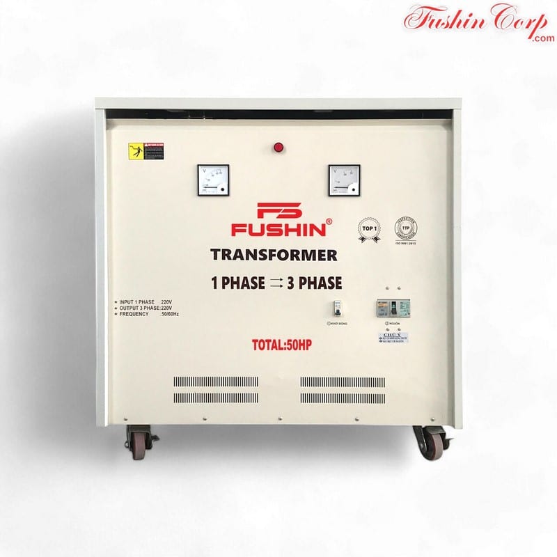 Biến Áp 1 Pha 220V Ra 3 Pha 220V 50HP FUSHIN - Hình 1