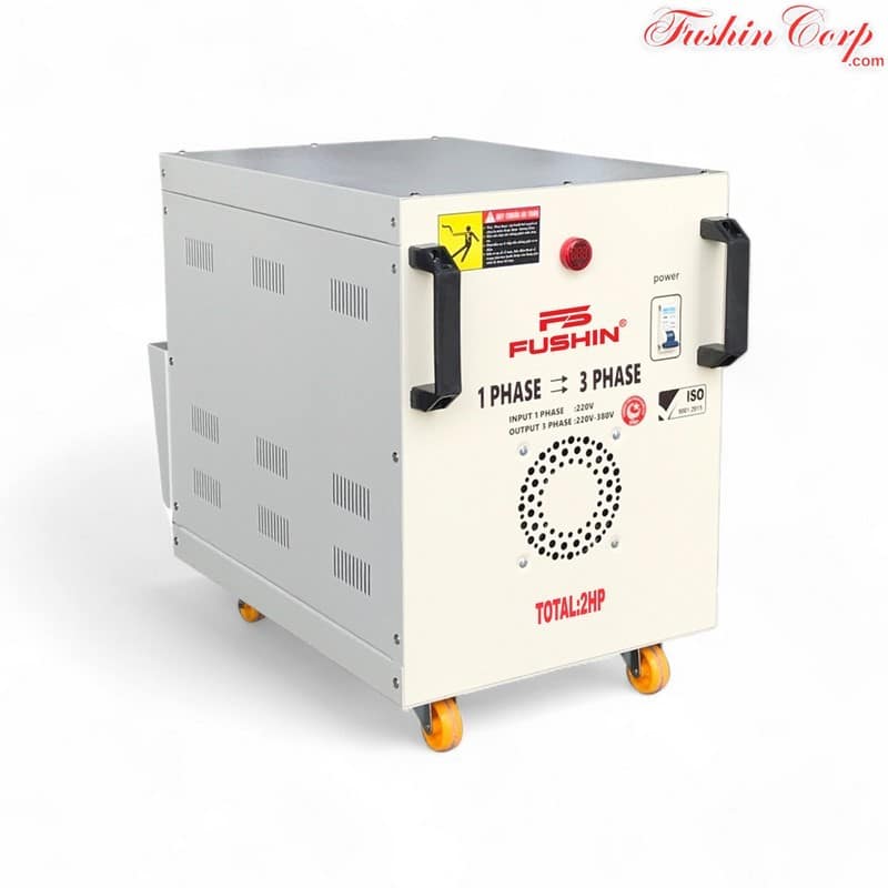 Biến Áp 1 Pha 220V Ra 3 Pha 220V Và 380V 2HP FUSHIN -Hình 2