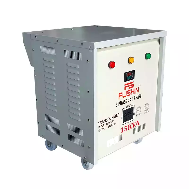 Biến áp 3 pha 380V ra 1 pha 220V 15KVA FUSHIN thông dụng - Hình 2