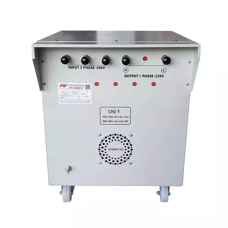 Biến áp 3 pha 380V ra 1 pha 220V 3KVA FUSHIN dây đồng - Hình 4