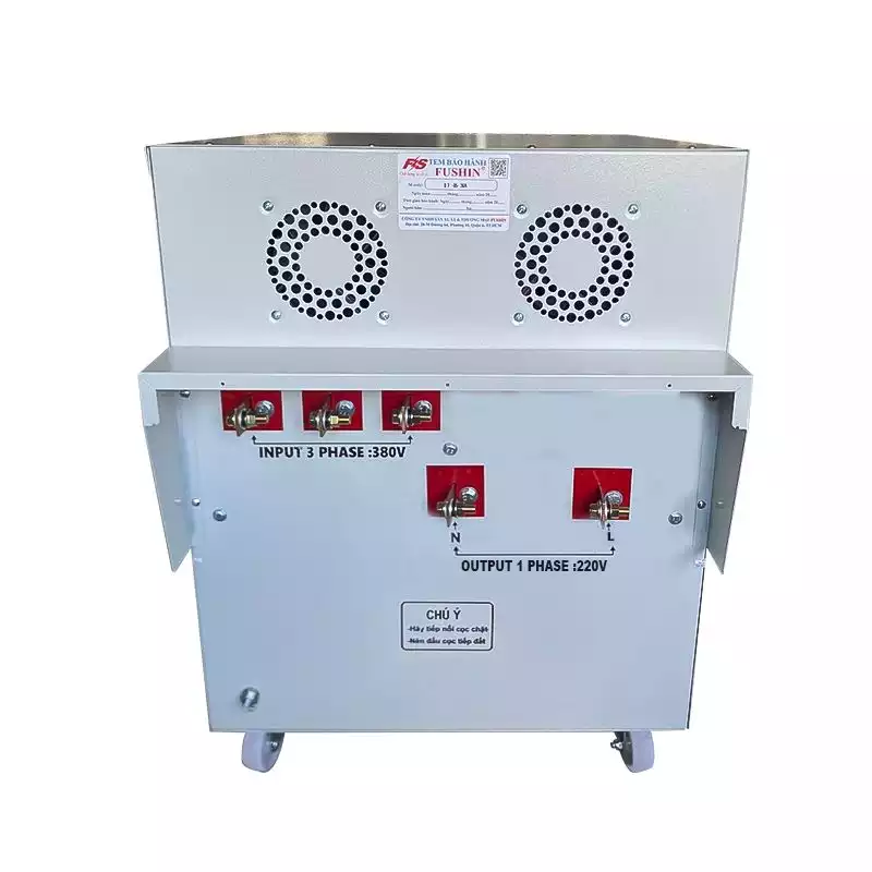 Biến áp 3 pha 380V ra 1 pha 220V 75KVA FUSHIN dây đồng - Hình 4