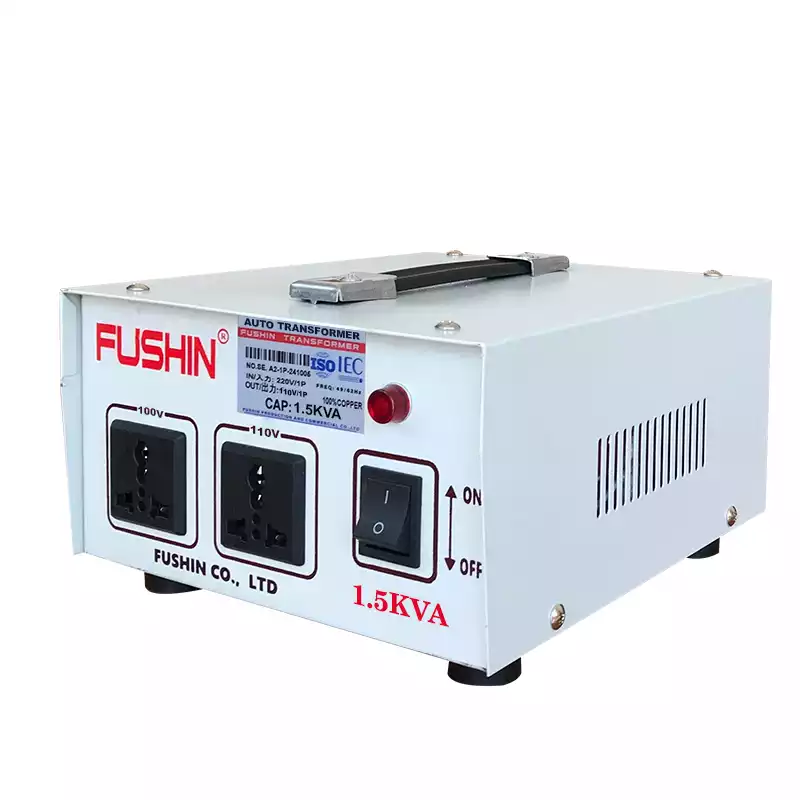 Biến Áp Tự Ngẫu 1 Pha 1.5KVA FUSHIN Vào 220V Ra 100V Và 110V Thông Dụng - Hình 2