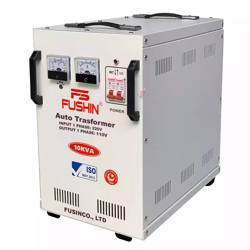 Biến Áp Tự Ngẫu 1 Pha 10KVA FUSHIN Vào 220V Ra 100V Và 110V Thông Dụng - Hình 3