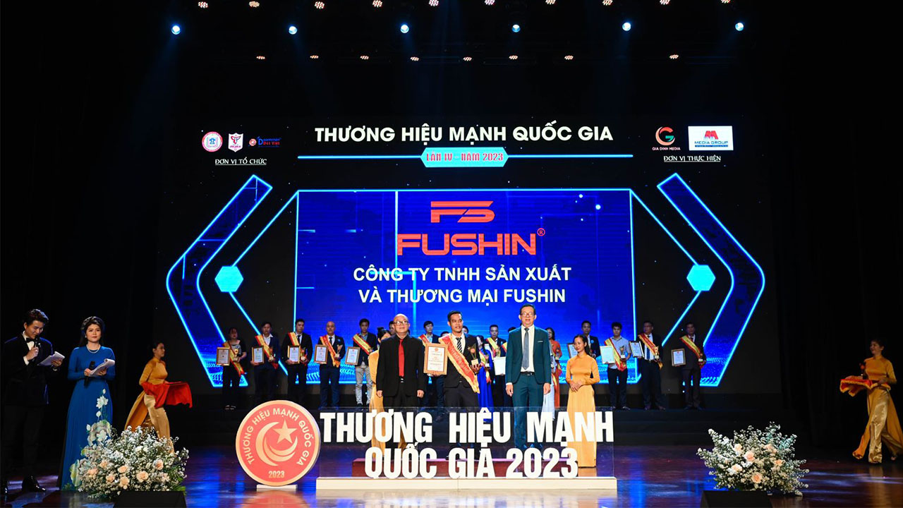 FUSHIN được trao tặng giải thưởng thương hiệu mạnh quốc gia năm 2023