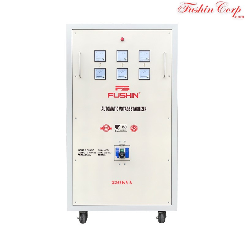 Ổn Áp 3 Pha 250KVA FUSHIN Dải 260V~430V Ra 380V - Hình 1