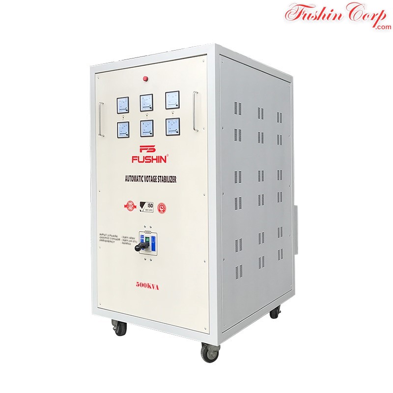 Ổn Áp 3 Pha 500KVA FUSHIN Dải 260V~430V Ra 380V - Hình 1