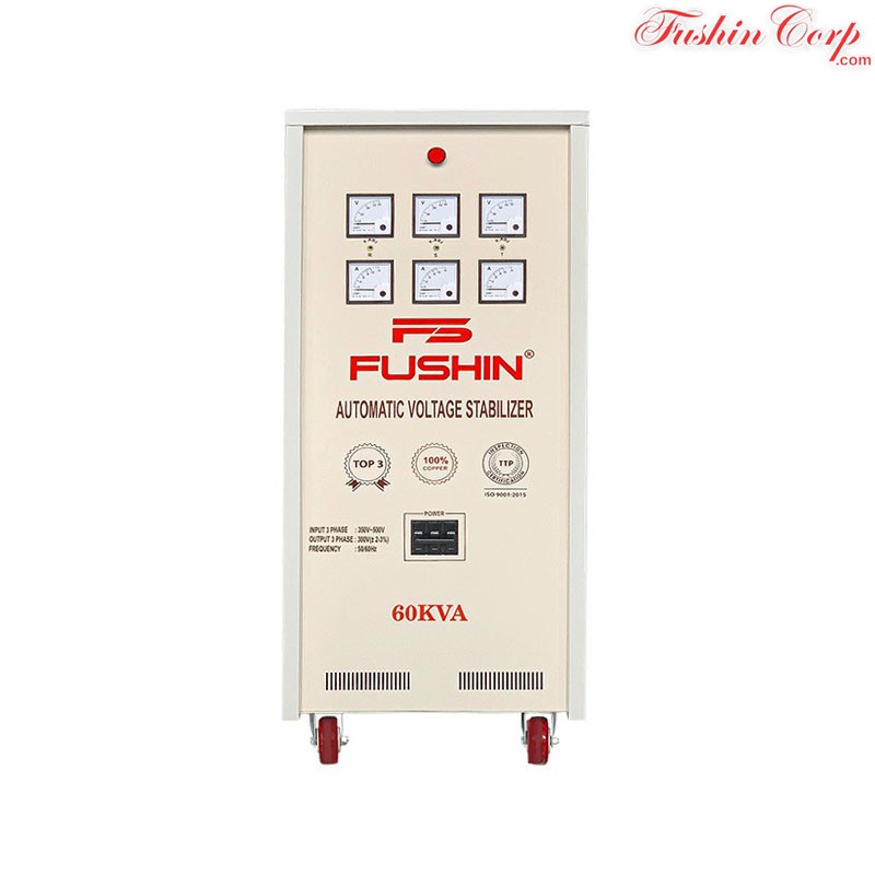 Ổn Áp 3 Pha 60KVA FUSHIN Dải 350V~500V Ra 380V Dành Cho Năng Lượng Mặt Trời - Hình 1