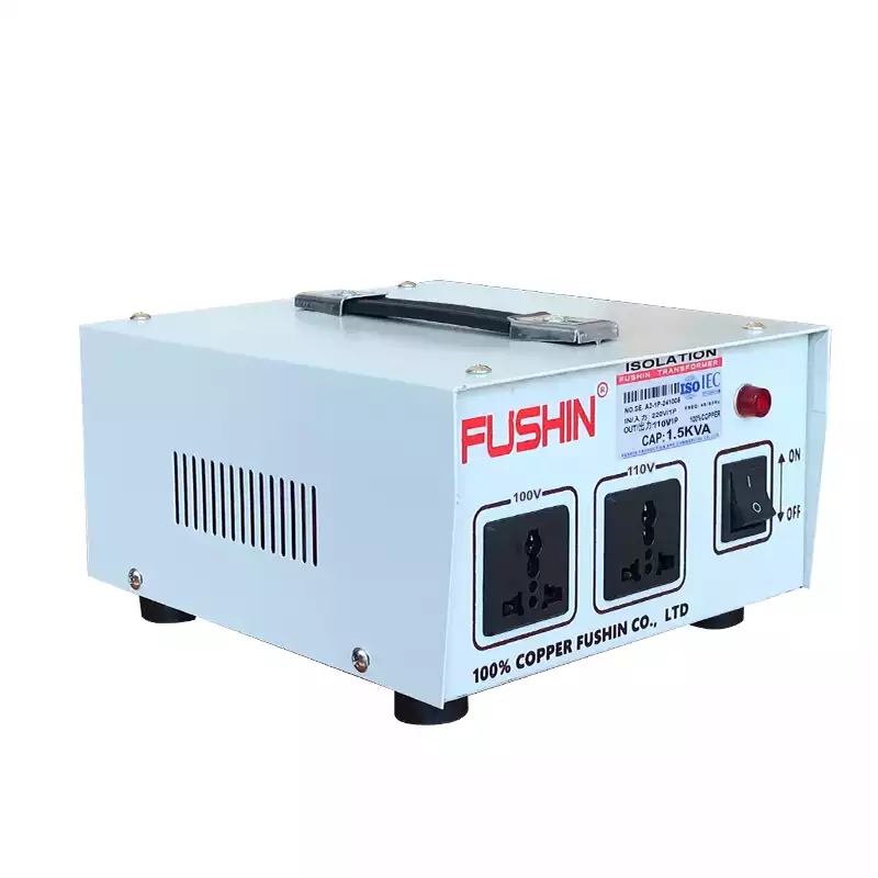 Biến Áp Cách Ly 1 Pha 1.5KVA FUSHIN Vào 220V Ra 100V-110V Dây Đồng - Hình 3