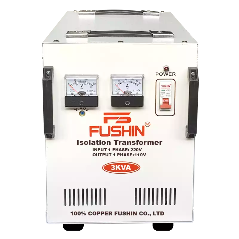 Biến Áp Cách Ly 1 Pha 3KVA FUSHIN Vào 220V Ra 100V-110V Dây Đồng - Hình 1