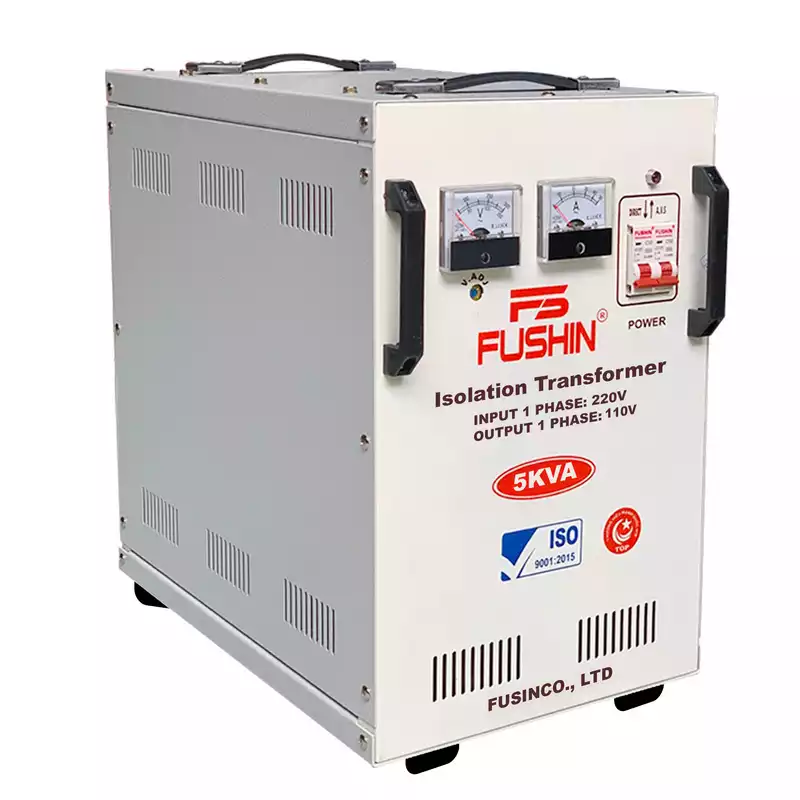 Biến Áp Cách Ly 1 Pha 5KVA FUSHIN Vào 220V Ra 100V Và 110V Thông Dụng - Hình 2