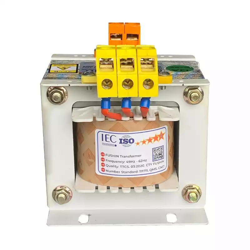 Biến Áp Trần Cách Ly 1 Pha 220VA FUSHIN Vào 380V Ra 220V Dây Đồng - Hình 4