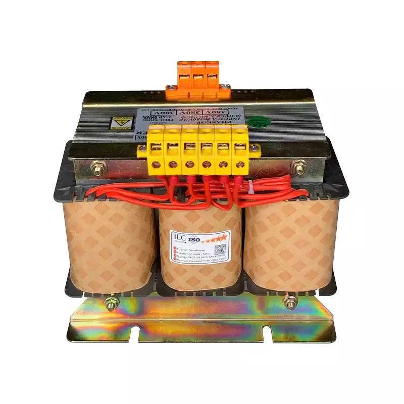 Biến Áp Trần Cách Ly 3 Pha 5KVA FUSHIN Vào 380V Ra 200V-220V Dây Đồng - Hình 4
