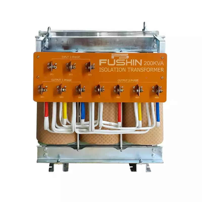 Biến Áp Trần Cách Ly 3 Pha 200KVA FUSHIN Vào 380V Ra 200V-220V Dây Đồng - Hình 1