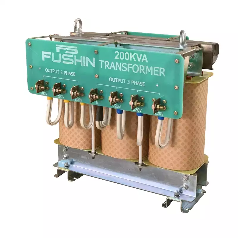 Biến Áp Trần Tự Ngẫu 3 Pha 200KVA FUSHIN Vào 380V Ra 200V-220V Dây Đồng - Hình 2