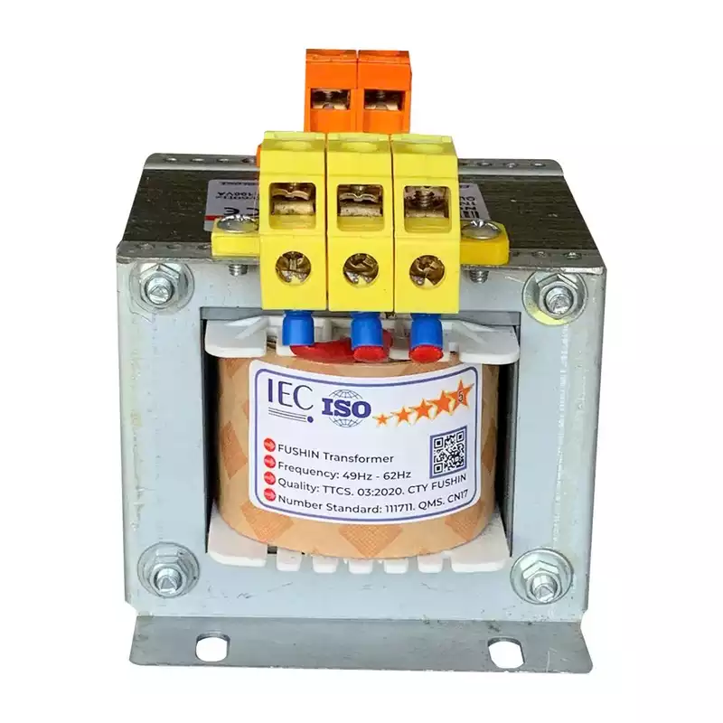 Biến Áp Trần Cách Ly 1 Pha 110VA (0.5A) FUSHIN Vào 220V Ra 110V-220V Dây Đồng - Hình 4