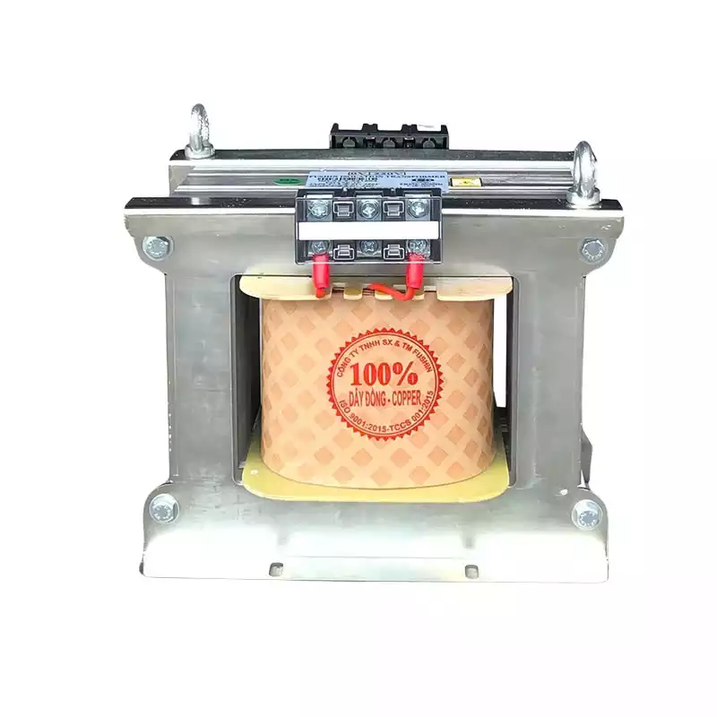 Biến Áp Trần Cách Ly 1 Pha 4.4KVA (20A) FUSHIN Vào 220V Ra 110V-220V Dây Đồng - Hình 1