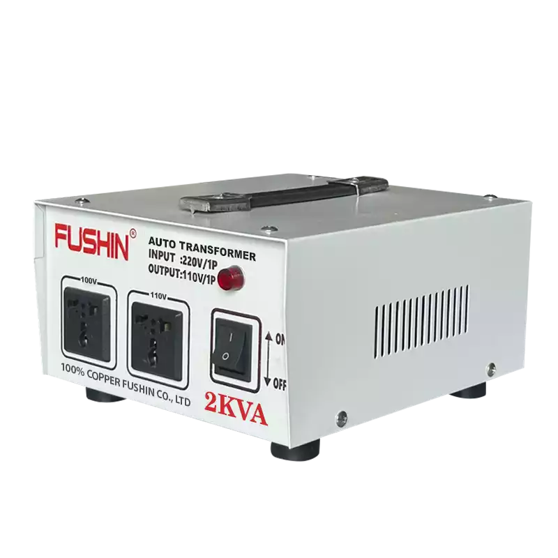 Biến Áp Tự Ngẫu 1 Pha 2KVA FUSHIN Vào 220V Ra 100V Và 110V Dây Đồng - Hình 3