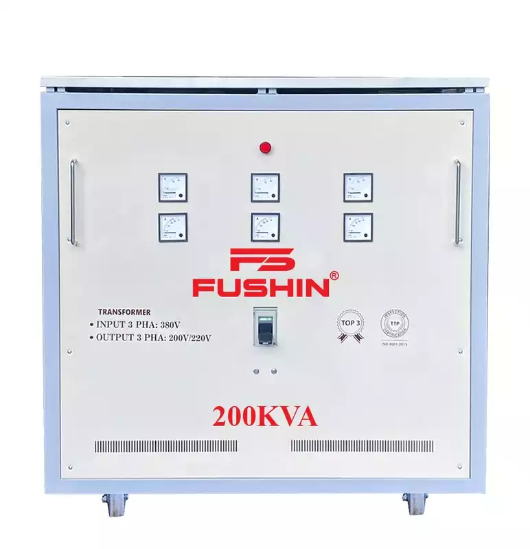 Biến Áp Tự Ngẫu 3 Pha 200KVA FUSHIN Vào 380V Ra 200V-220V Thông Dụng - Hình 1