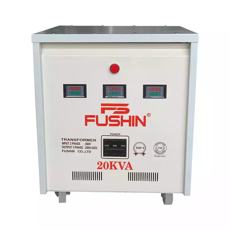 Biến Áp Tự Ngẫu 3 Pha 20KVA FUSHIN Vào 380V Ra 200V-220V Thông Dụng - Hình 1