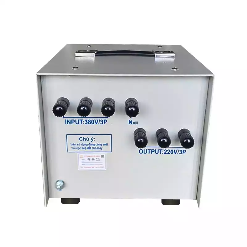 Biến Áp Tự Ngẫu 3 Pha 3KVA FUSHIN Vào 380V Ra 200V-220V Thông Dụng - Hình 4