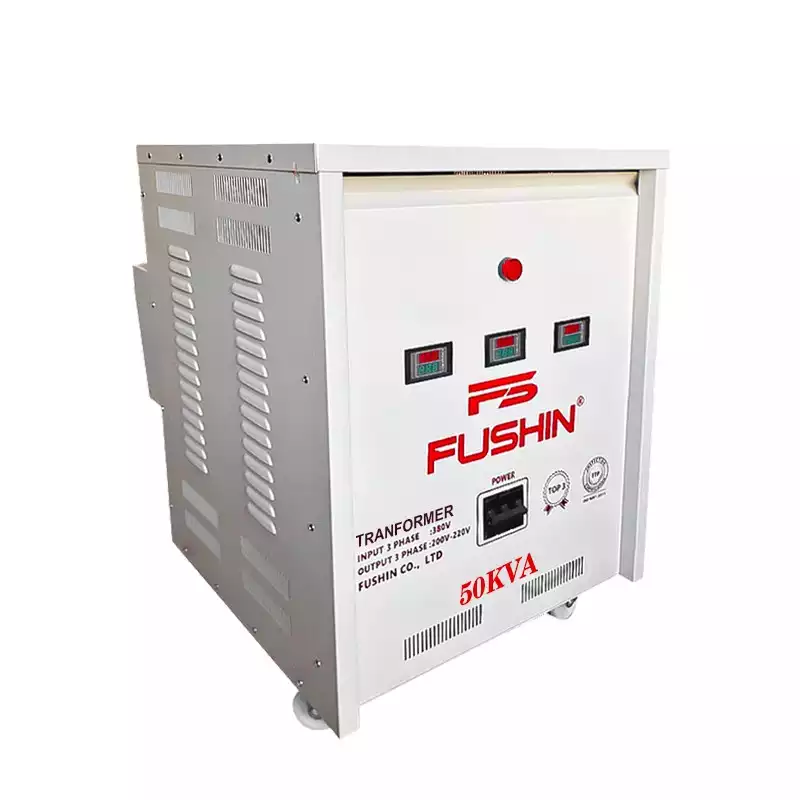 Biến Áp Tự Ngẫu 3 Pha 50KVA FUSHIN Vào 380V Ra 200V-220V Thông Dụng - Hình 2