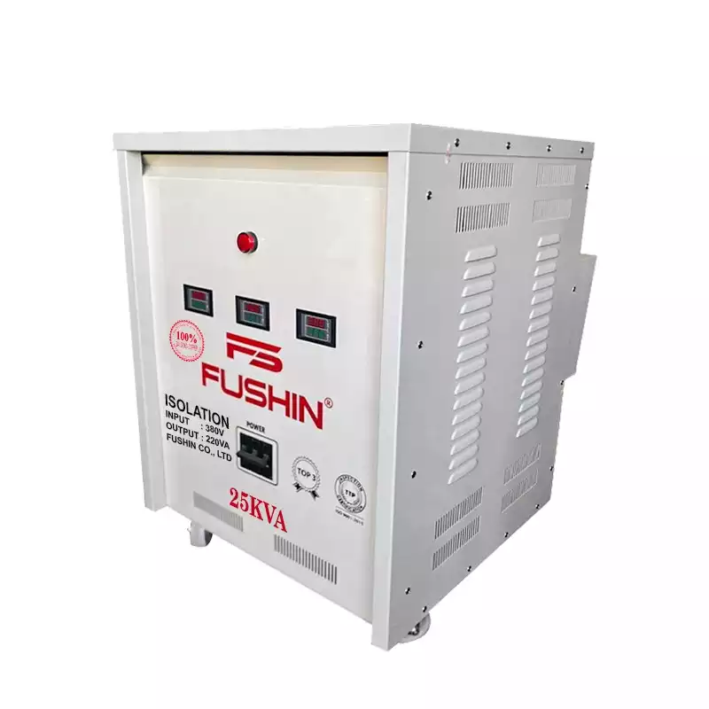 Biến Áp Cách Ly 3 Pha 25KVA FUSHIN Vào 380V Ra 200V-220V Dây Đồng - Hình 3