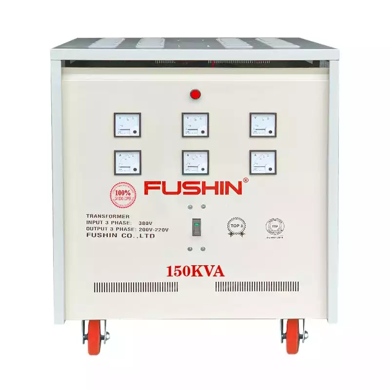 Biến Áp Tự Ngẫu 3 Pha 150KVA FUSHIN Vào 380V Ra 200V-220V Dây Đồng - Hình 1