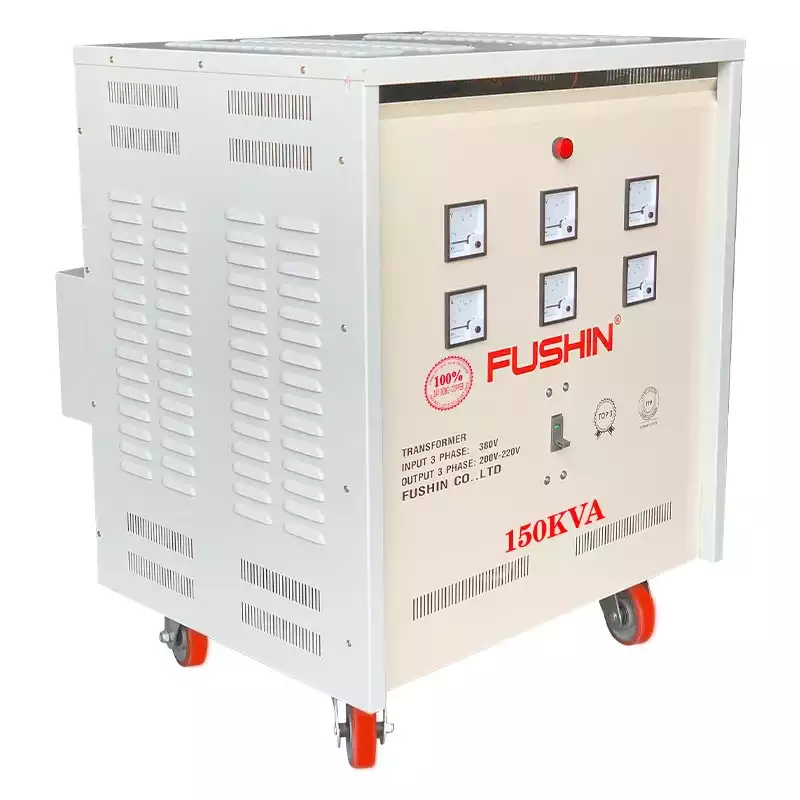 Biến Áp Tự Ngẫu 3 Pha 150KVA FUSHIN Vào 380V Ra 200V-220V Dây Đồng - Hình 2