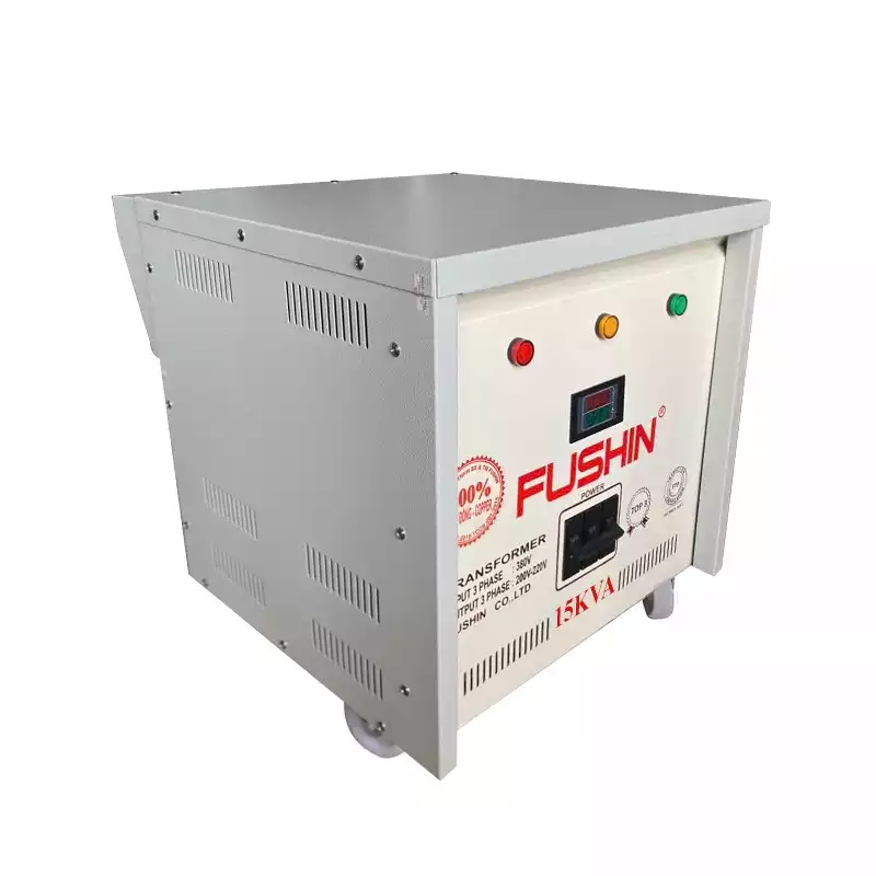 Biến Áp Tự Ngẫu 3 Pha 15KVA FUSHIN Vào 380V Ra 200V-220V Dây Đồng - Hình 2