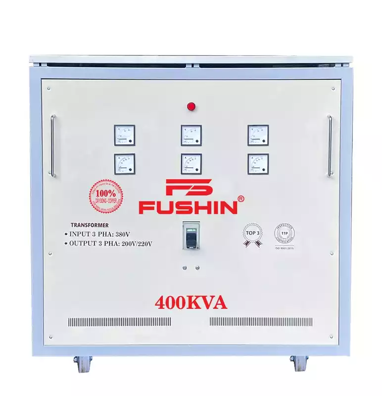 Biến Áp Tự Ngẫu 3 Pha 400KVA FUSHIN Vào 380V Ra 200V-220V Dây Đồng - Hình 1