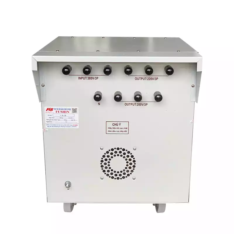 Biến Áp Tự Ngẫu 3 Pha 40KVA FUSHIN Vào 380V Ra 200V-220V Dây Đồng - Hình 4