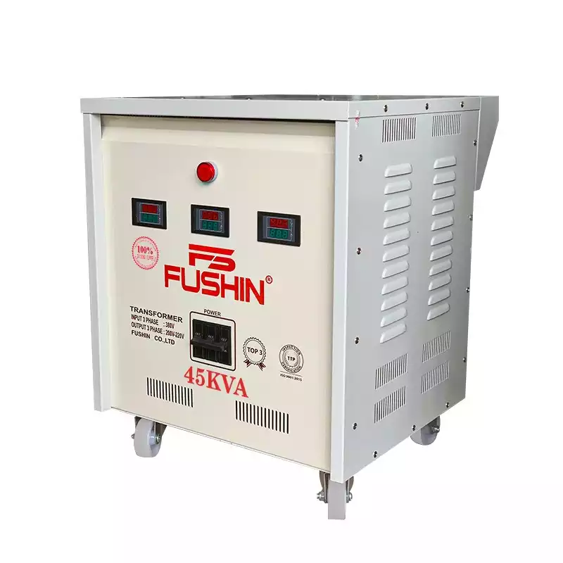 Biến Áp Tự Ngẫu 3 Pha 45KVA FUSHIN Vào 380V Ra 200V-220V Dây Đồng - Hình 3