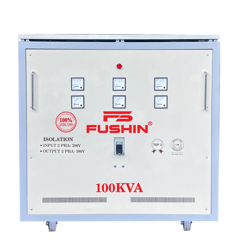 Biến Áp Cách Ly 3 Pha 380V Ra 380V 100KVA FUSHIN Dây Đồng - Hình 1