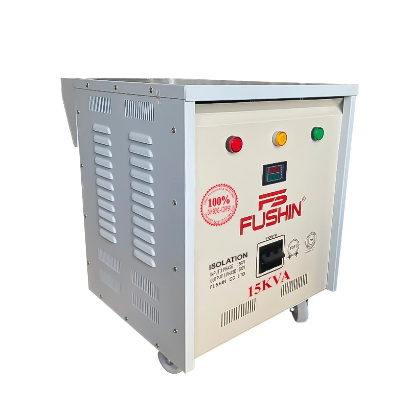 Biến Áp Cách Ly 3 Pha 380V Ra 380V 15KVA FUSHIN Dây Đồng - Hình 2