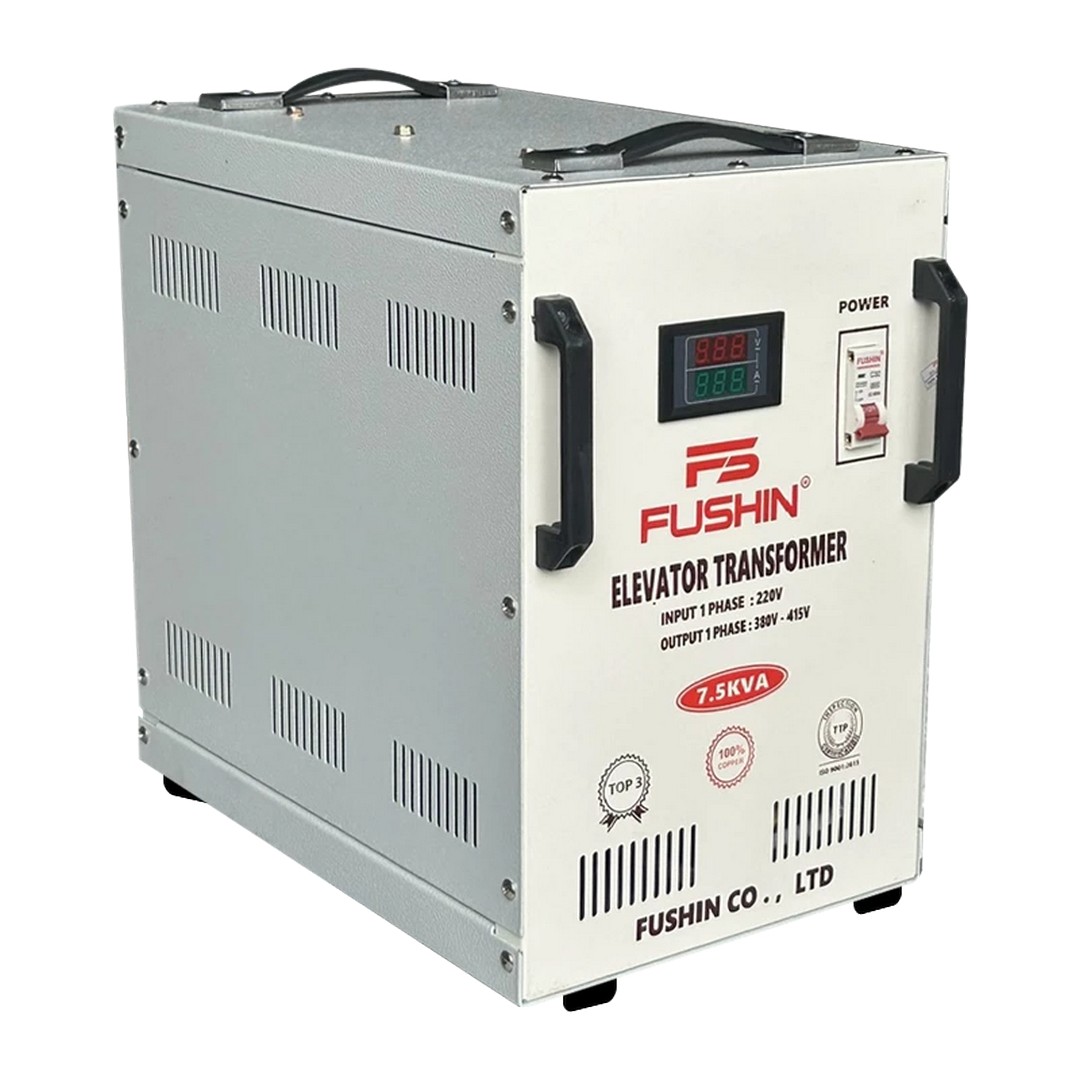 Biến Áp Thang Máy 7.5kVA Vào 220V Ra 380V-415V FUSHIN - Hình 2